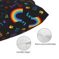 thumbnail image 3 of Rateoe Cartoon Pride Lgbt Pattern Decorative Pillow Case,Throw Pillow Covers,Plush Pillow Cover,Soft Pillow Case,Velvet Pillow Case-20"x30", 3 of 6