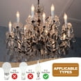 thumbnail image 5 of Uxcell 4 Inch Tall Candle Covers Sleeves 12Pcs Plastic E12 Chandelier Socket Sleeves Drip Candle Socket Covers Bulb, White, 5 of 7