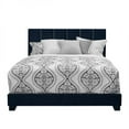 thumbnail image 1 of Home Fare Vertical Channel Upholstered Queen Bed in Navy Blue, 1 of 2