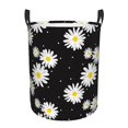 thumbnail image 1 of Fotbe Daisies Flowers Cesto de Ropa con Asas, Cesto Impermeable de Gran Capacidad, Bolsa de Lavado para Dormitorio, Cesto de Ropa con Ruedas y Asas-Small, 1 of 6