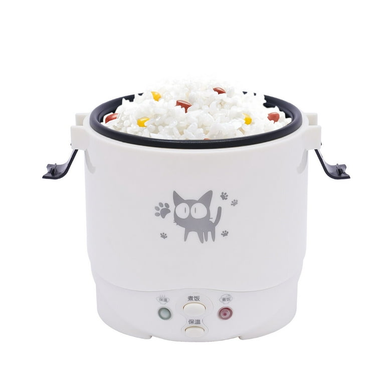 Mini Rice Cooker Steamer 1 Cup for Car Cooking for Soup Porridge