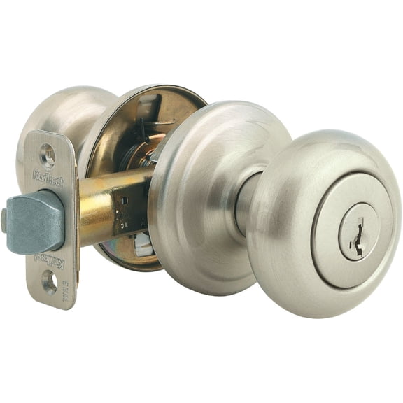 Kwikset Signature Series 97402-736 Satin Nickel SmartKey Juno Entry Knob