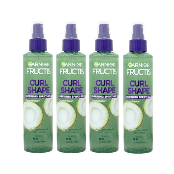 Pack of (4) Garnier Fructis Style Curl Shaping Spray Gel Curl Defining Strong 8.5 Fl oz.
