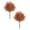 Orange, variant on 23.6" Artificial Topiary Trees with Ground Spike - UV Resistant Cedar Bushes for Indoor/Outdoor Decor - Realistic for Porch, Garden, Office & Farmhouse