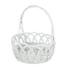 WAY TO CELEBRATE! Easter Weaved Willow Basket, 10.23 in x 10.23 in, White