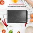thumbnail image 6 of Alpine Cuisine Aluminum Marble Double Griddle Pan 11x19in with Metal Handles | Heavy Nonstick Coating & Heat Resistant | Gas Stove Griddle for Cookware & Serving Pancakes, Hand Wash, 6 of 7