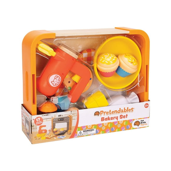 Fat Brain Toys Pretendables Bakery Set - Pretend Playset with Storage, Ages 3+