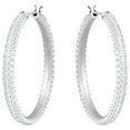 thumbnail image 1 of Swarovski Stone Hoop Pierced Earrings -, 1 of 2