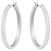 Swarovski Stone Hoop Pierced Earrings -