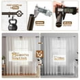 thumbnail image 5 of KAMANINA 3/4" Adjustable Single Curtain Rod with Twist Cage Finial, 28 - 48", Bronze, 5 of 8