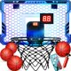 thumbnail image 1 of Canasta de baloncesto Ropoda Mini para interiores con 7 luces LED y 4 pelotas, 1 of 6