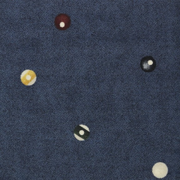 Joy Carpets 1768D-04 Games People Play Roll the Dice Rectangle Gaming & Sports Area Rugs 04 Navy - 7 ft. 8 in. x 10 ft. 9 in.