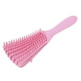 thumbnail image 1 of Detangling Hair Brush for Long Thick Wet Dry Hair Fine Teeth Comb Knots Detangler, Curved Design with 8 Rows Elastic Brushes, Suitable for All Hair Types, 1 of 7