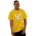thumbnail image 5 of Hawkeye State Cool Stencil Iowa Hawk Men's Graphic T Shirt Tees Brisco Brands L, 5 of 6