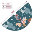 thumbnail image 3 of Sikiie Dogs 30-48 inches {designName} Print Christmas Tree Skirt Snowman Xmas Tree Skirt with Edge Christmas Decorations for Holiday Party-48", 3 of 7