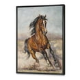 thumbnail image 2 of Designart Painting Of A Horse In The Race FLOAT FRAME WALL ART, 2 of 4