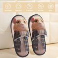 thumbnail image 2 of Fotbe Cute Mouse In Glasses Pantuflas Peludas para Mujer con Estampado, Zapatillas de Peluche, Zapatos de Invierno para Casa, Uso Interior y Exterior-Large, 2 of 8
