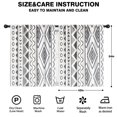 thumbnail image 2 of Blackout Kids Curtains,White Geometric Diamond Wave Pattern Childrens Insulated Curtains Set Of 2,Bedroom Essentials,Toddler Room Decor 42x54in(106x137cm), 2 of 5