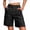 A02 Black, variant on Bermuda Cargo Shorts for Women Mid Rise 4 Pockets Stretch Knee Length Wide Leg Relaxed Fit Hiking Shorts, S-2XL