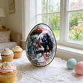 thumbnail image 4 of ddioayh Easter Bunny Metal Tin Egg-Shaped Jewelry Candy Box Festive-Theme-Decor Decor, 4 of 6