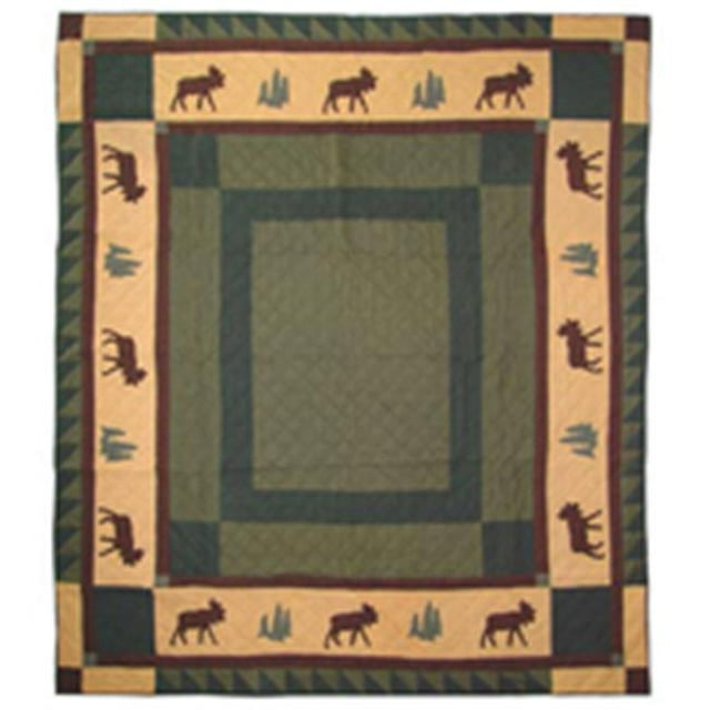Patch Magic QTCEDR Cedar Trail - Courtepointe Twin 65 x 85 Po.