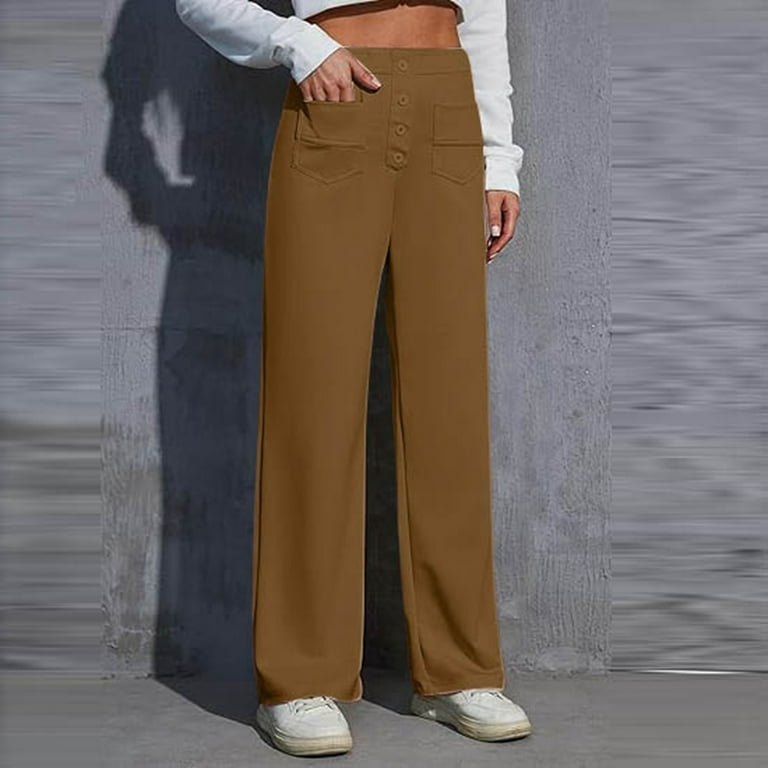 womens tall brown dress pants Freedom Flex Slim Straight Leg Dress Pants for Tall Women in Espresso 14 / Extra Tall / Espresso main image 0