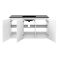 thumbnail image 6 of Modway Bryn 48" Modern Wood/Ceramic Wall-Mount Bathroom Vanity in White/Black, 6 of 8