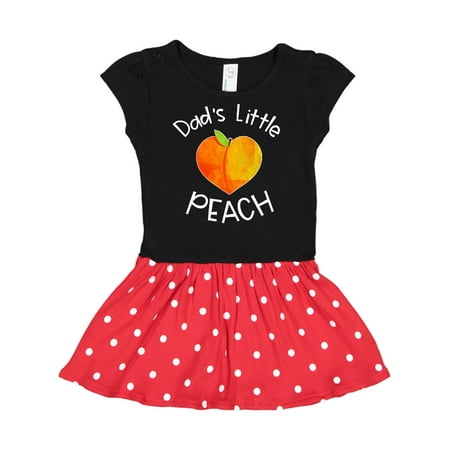 

Inktastic Dad s Little Peach Cute Peach Heart Gift Toddler Girl Dress