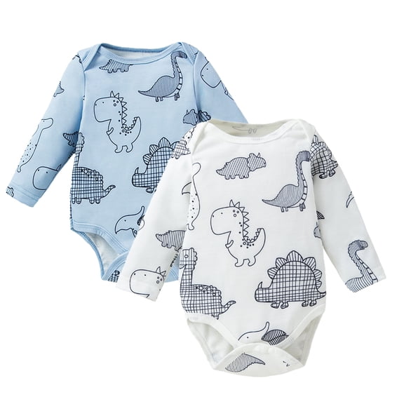 LYMAYTER Baby Boy Girls Long Sleeve Romper Infant Spring Fall Onesie Jumpsuit Newborn Cartoon One Piece Playsuit 0M-24M