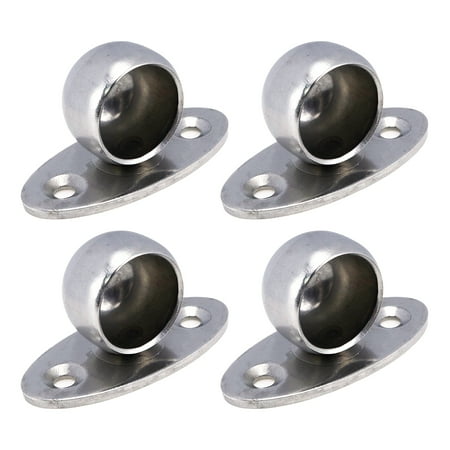 

LC LICTOP 4Pcs Flange Seat Short-Headed Towel Seat Half-Pass Base with Mounting Screws 19mm/0.75