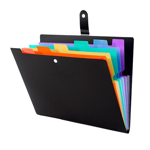 CCOCC 7 Pocket Accordion File Folder Foldable Document Organizer Manila Expanding File for Office Home Storage