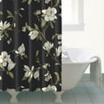 thumbnail image 4 of Waterproof White Flower Shower Curtain 72x72 Inch Boho Style Polyester Unique Shower Curtain for Bathroom Hotel Home Decor with 12 Plastic Hooks, 4 of 5