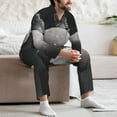 thumbnail image 7 of Goofa Astronaut Sitting On Mercury Planet for 2-piece Loungewear Set Men’s Sleepwear Set Soft PJs Cozy loungewear Comfy Sleep Set Winter Pajamas-Medium, 7 of 7