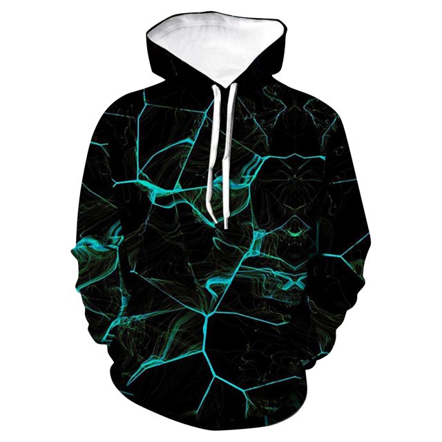 Spring And Autumn Hooded Sweater Printed Casual Hooded Sweater Male 5XL