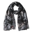 thumbnail image 5 of Hontri Chiffon Scarf in Clearance, Women Shawl Paris Yarn Autumn Print Scarves Scarf, Female Coffee One Size, 5 of 9