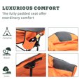 thumbnail image 4 of Sunnyfeel Oversize Round Padded Folding Camping Club Chair, Comfortable Cushioned Sofa (Orange), 4 of 5