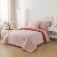 thumbnail image 1 of Mainstays Bed-in-Bag All in One Reversible Comforter and Sheet Set, 7-Piece, Twinxl, Pink Blush, 1 of 8