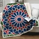 thumbnail image 3 of Manta de franela 3D con flor grande artística, ropa de cama suave y cálida para camas, sofá, decoración del hogar, funda de edredón portátil para Picnic de viaje, 3 of 4