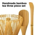 thumbnail image 3 of Matcha Whisk Set - Matcha Whisk, Traditional Scoop, Tea Spoon. Handmade From Natural Bamboo, 3 of 5