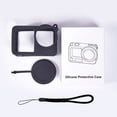thumbnail image 2 of Silicone Protective Cover for DJI osmo action6 Camera with Lens Cap and Lanyard Shockproof Anti-Scratch Protective Sleeve Soft Skin Housing Shell Washable Accessories, 2 of 7