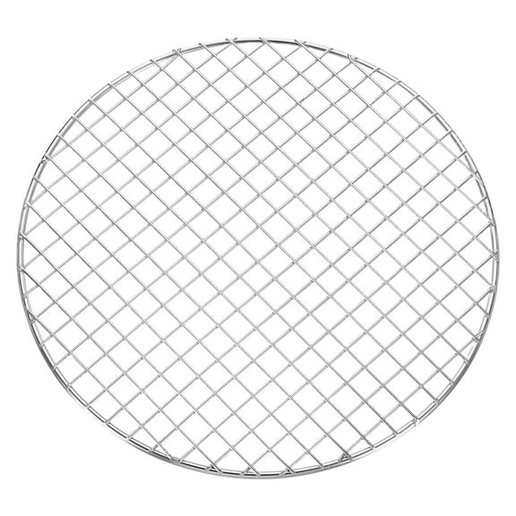 Uxcell Round Cooking Rack, Dia 11 Inch Stainless Steel Grill Grate Cross Wire Barbecue Grill for Cooking Baking Air Fryer Racks, Silver