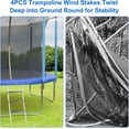 thumbnail image 6 of Riedhoff 10 ft Recreational Trampoline with Safety Enclosure & Ladder, for Kids & Adults, Blue, 6 of 8