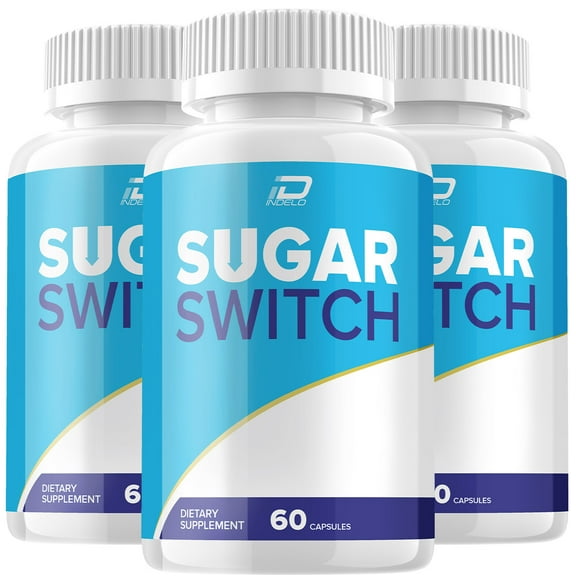 Sugar Switch Capsules – SugarSwitch All Natural Glycogen Support, 3 Pack, 180 Capsules