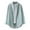 Green, variant on Winter Women'S Long Sleeve Tops Single-Breasted Lapel Cardigan Shirt Button Lattice Blouse