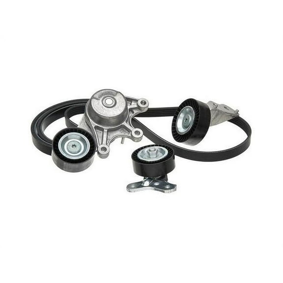 Alternator and Water Pump Serpentine Belt Drive Component Kit - Compatible with 2005 - 2010 Volkswagen Jetta 2.5L 5-Cylinder GAS 2006 2007 2008 2009