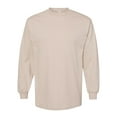 thumbnail image 4 of Heavyweight Cotton Long Sleeve Tee for Men – 100% Cotton Comfort, Classic Fit, and Durable Quality | Sand | 6 Pieces | S Size, 4 of 5