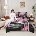 thumbnail image 4 of Castle Fairy Abstract Watercolor Full Size Comforter Sets,Mid Century Bedding Sets, 4 of 8