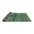 thumbnail image 2 of Ahgly Company Indoor Rectangle Solid Turquoise Blue Modern Area Rugs, 8' x 10', 2 of 4
