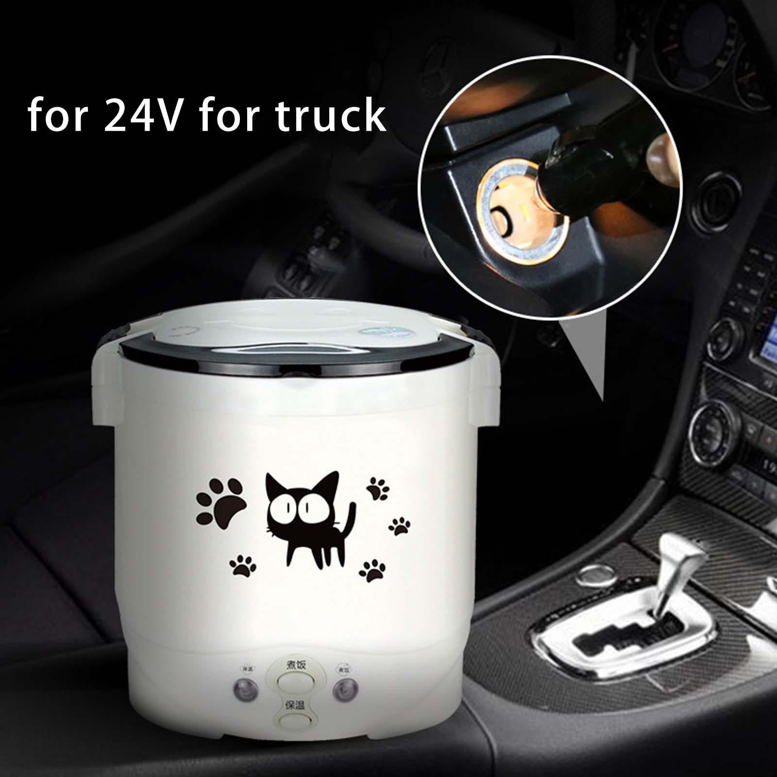 Small 1L Electric Rice Cooker Multifunction Soup Pot Container Meal Heater Cooking Machine Porridge for Trip Camping Car RV 24V