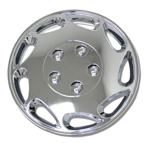 Set of 4 Chrome Finish Hubcaps 15" WSC807C15 Hub Caps Wheel Skin